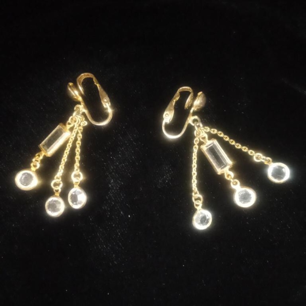 Vintage clip on earrings
